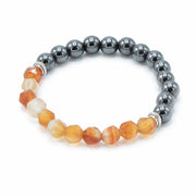 Magnetic Faceted Gemstone Bracelet - Carnelian - Something Different Gift Shop