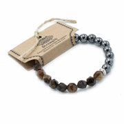 Magnetic Faceted Gemstone Bracelet - Tigers Eye - Something Different Gift Shop