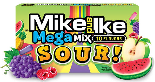 Mike & Ike Mega Mix Sour 141g Theatre Box - Something Different Gift Shop