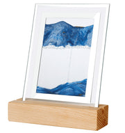 Moodscape Wooden Base Sand Picture - Blue - Something Different Gift Shop