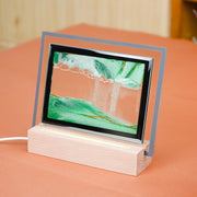 Moodscape Wooden Base Sand Picture - Green - Something Different Gift Shop