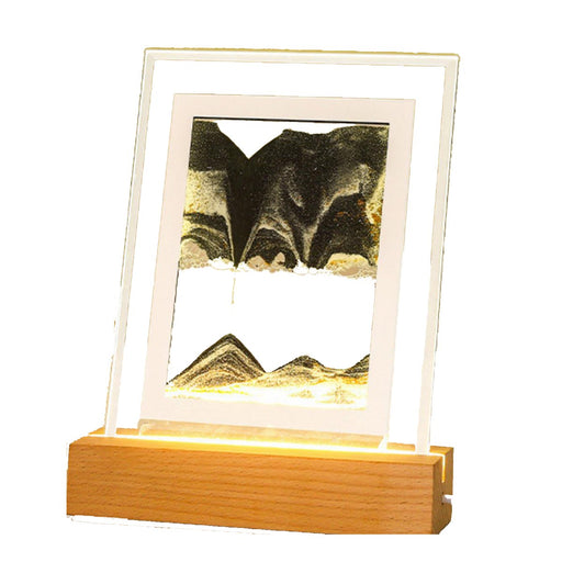 Moodscape Wooden Base Sand Picture - Grey - Something Different Gift Shop