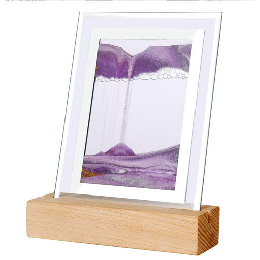 Moodscape Wooden Base Sand Picture - Purple - Something Different Gift Shop