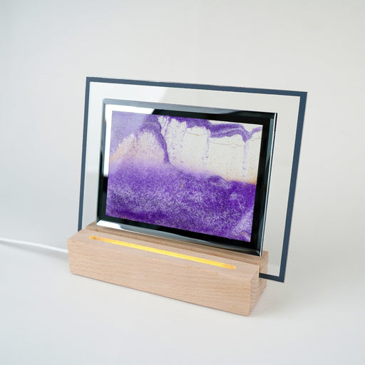 Moodscape Wooden Base Sand Picture - Purple - Something Different Gift Shop