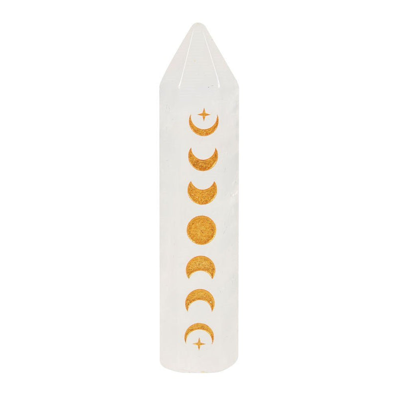Moon Phase Crystal Point - Clear Quartz - Something Different Gift Shop