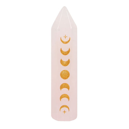Moon Phase Crystal Point - Rose Quartz - Something Different Gift Shop