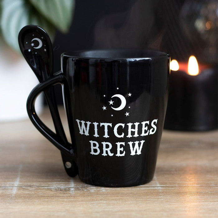 Mug and Spoon Set - Witches Brew - Something Different Gift Shop