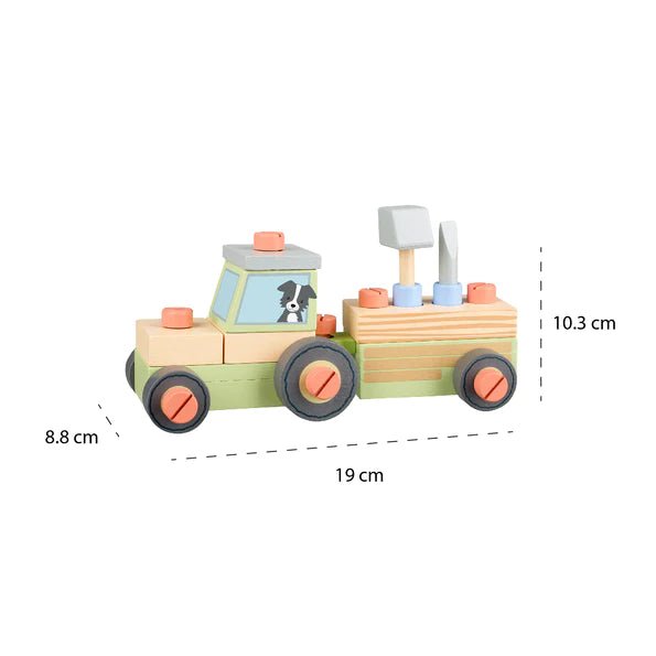 Orange Tree Toys - Buildable Tractor - Something Different Gift Shop