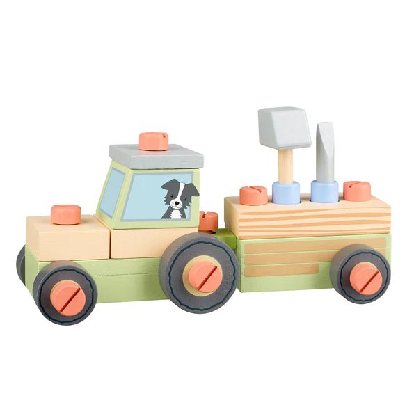 Orange Tree Toys - Buildable Tractor - Something Different Gift Shop