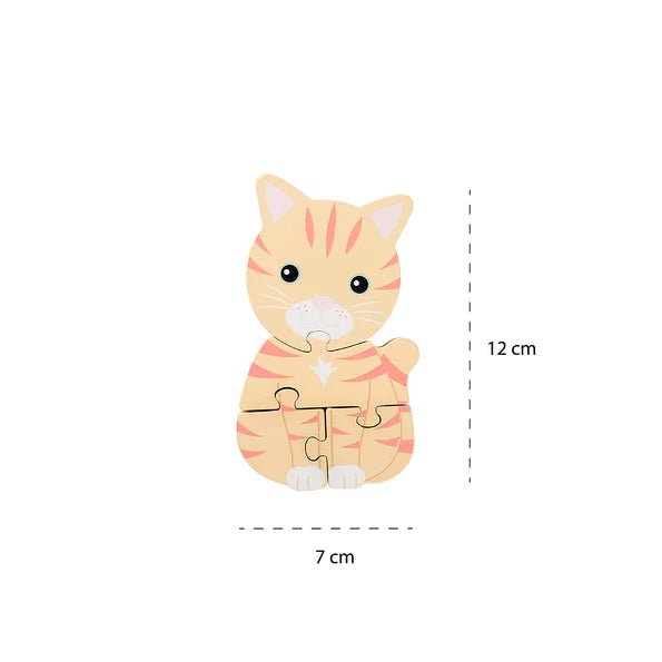 Orange Tree Toys - Cat Wooden Puzzle - Something Different Gift Shop