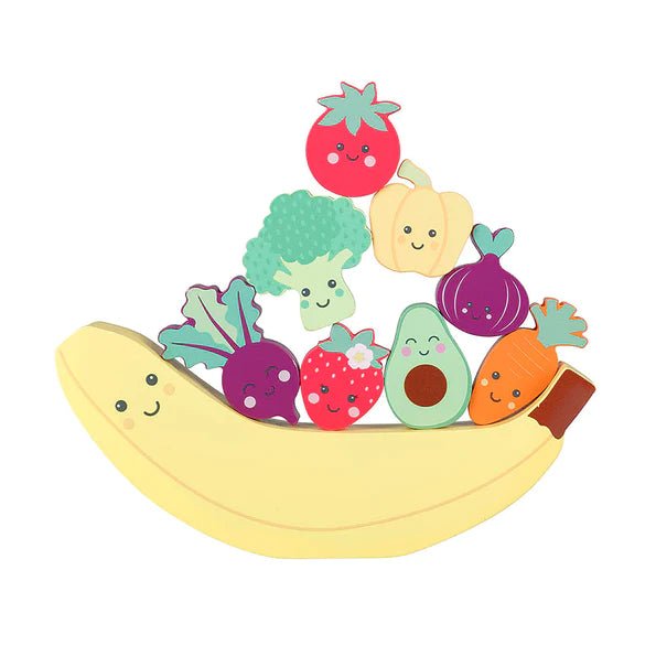 Orange Tree Toys - Happy Veggies & Friends Balancing Game - Something Different Gift Shop
