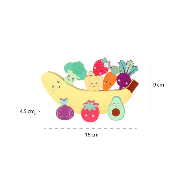 Orange Tree Toys - Happy Veggies & Friends Balancing Game - Something Different Gift Shop