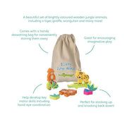 Orange Tree Toys - Stacking Jungle Animals - Something Different Gift Shop