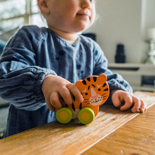 Orange Tree Toys - Tiger First Push Toy - Something Different Gift Shop