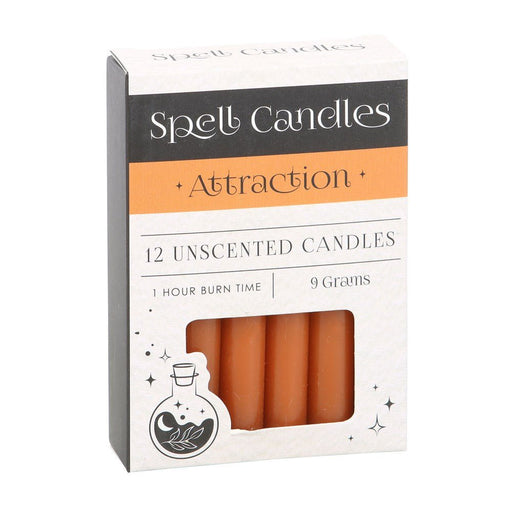 Pack of 12 Attraction Spell Candles - Something Different Gift Shop