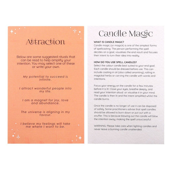 Pack of 12 Attraction Spell Candles - Something Different Gift Shop