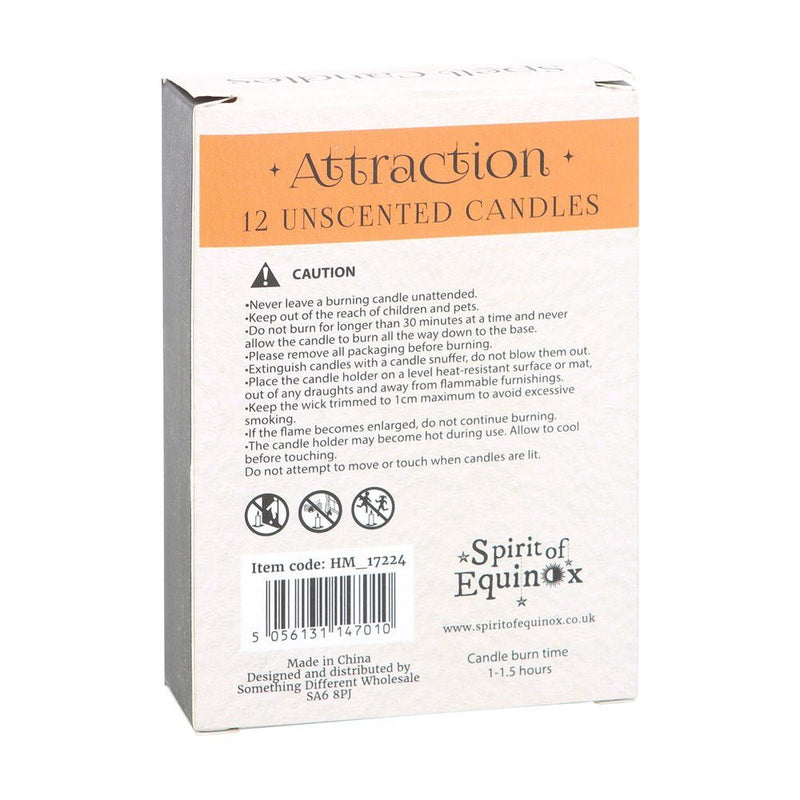 Pack of 12 Attraction Spell Candles - Something Different Gift Shop