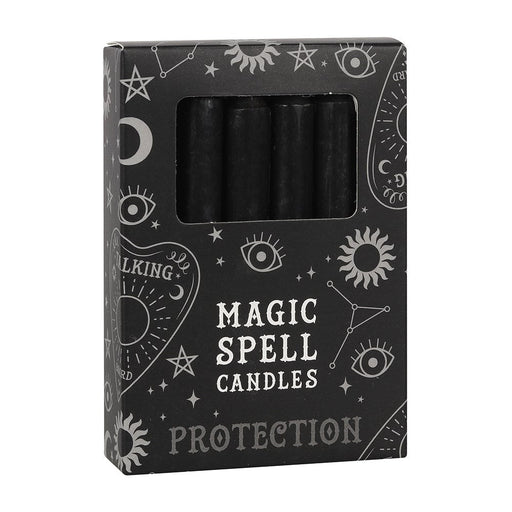 Pack of 12 Black Protection Spell Candles - Something Different Gift Shop