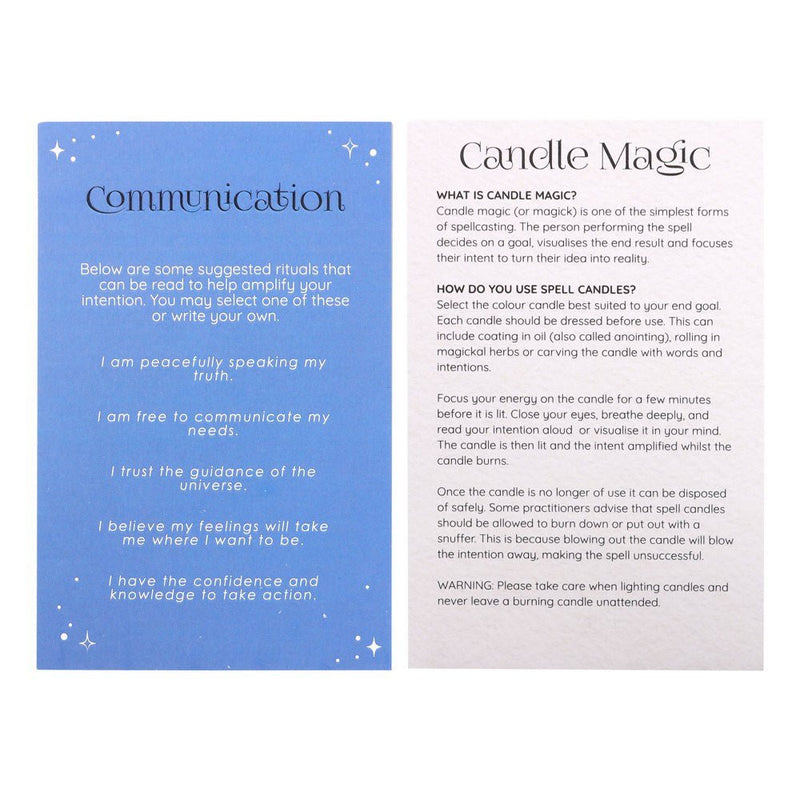 Pack of 12 Communication Spell Candles - Something Different Gift Shop