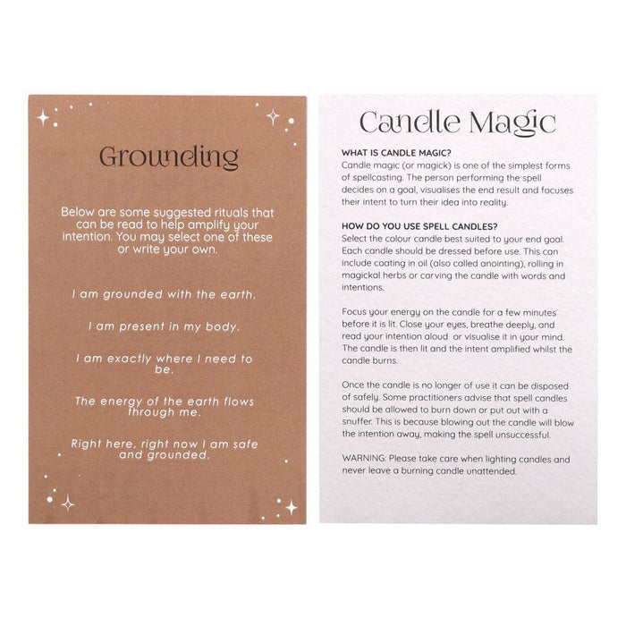 Pack of 12 Grounding Spell Candles - Something Different Gift Shop