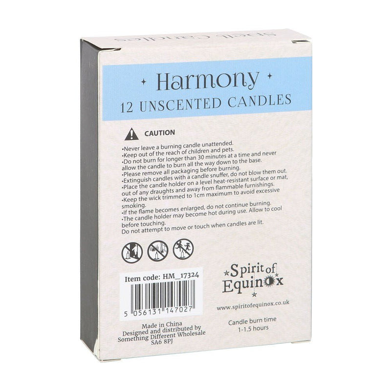 Pack of 12 Harmony Spell Candles - Something Different Gift Shop