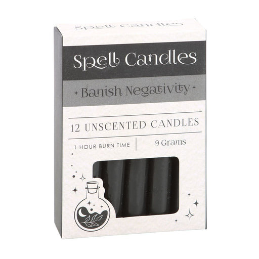 Pack of 12 Negativity Spell Candles - Something Different Gift Shop