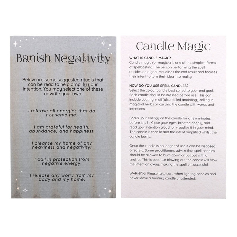 Pack of 12 Negativity Spell Candles - Something Different Gift Shop