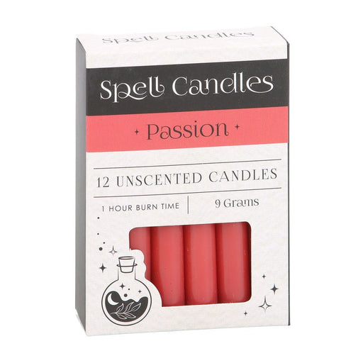 Pack of 12 Passion Spell Candles - Something Different Gift Shop