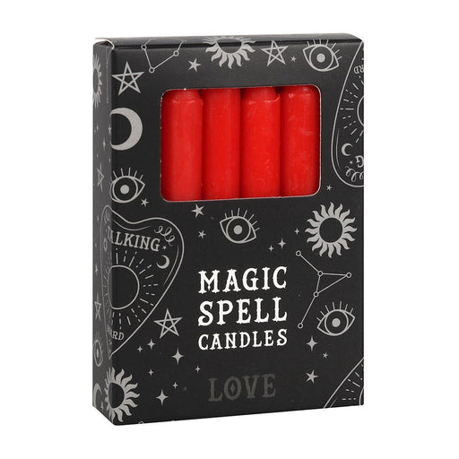 Pack of 12 Red Love Spell Candles - Something Different Gift Shop