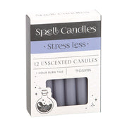 Pack of 12 Stress Less Spell Candles - Something Different Gift Shop