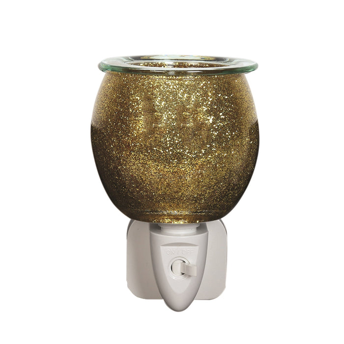 Plug In Wax Warmer - Gold Sparkle - Something Different Gift Shop