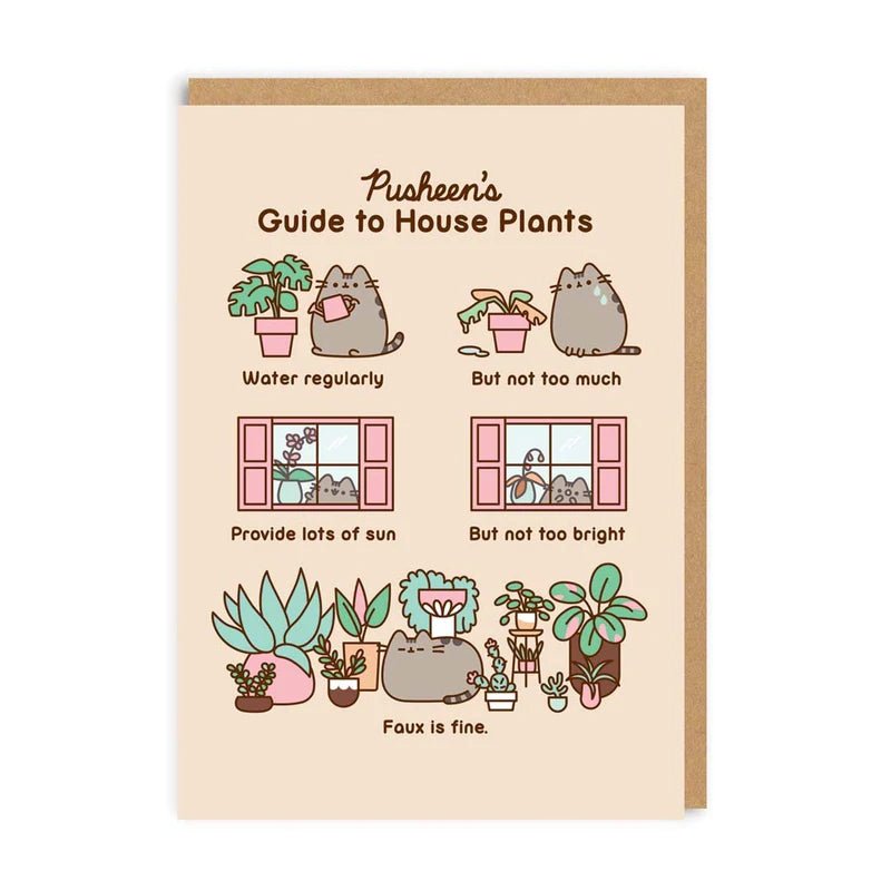 Pusheen - Guide To House Plants - Something Different Gift Shop