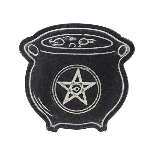 Resin Incense Holder - Cauldron with Pentagram - Something Different Gift Shop