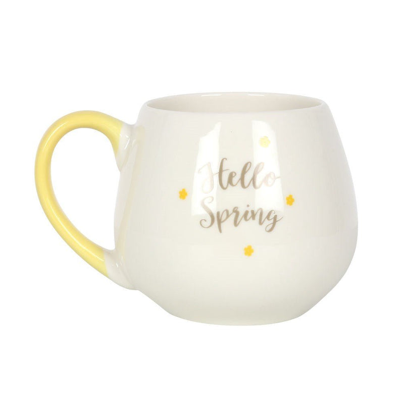 Rounded Ceramic Mug - Hello Spring - Something Different Gift Shop