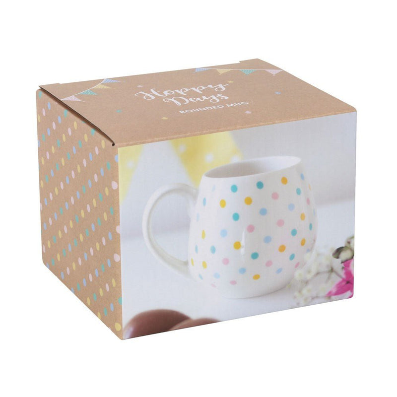 Rounded Ceramic Mug - Spotted - Something Different Gift Shop