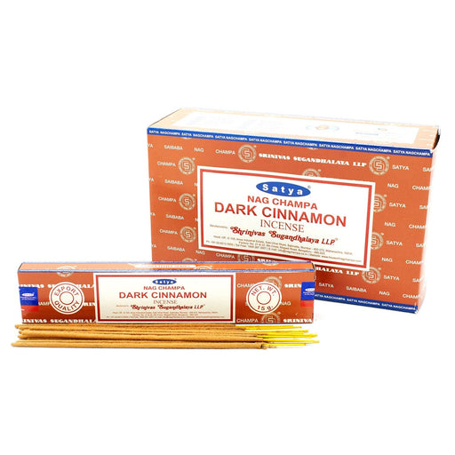 Satya Dark Cinnamon Incense Sticks 15g - Something Different Gift Shop