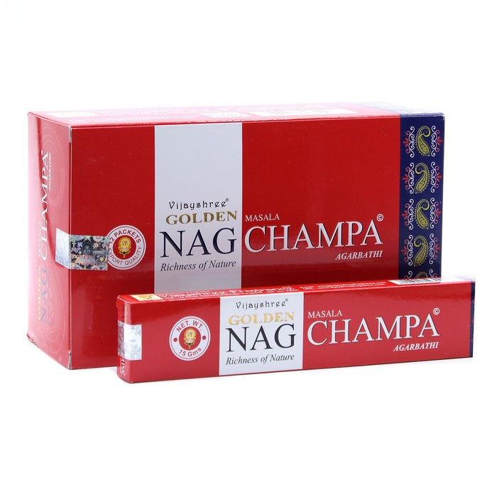 Satya Golden Nag Champa Incense Sticks 15g - Something Different Gift Shop