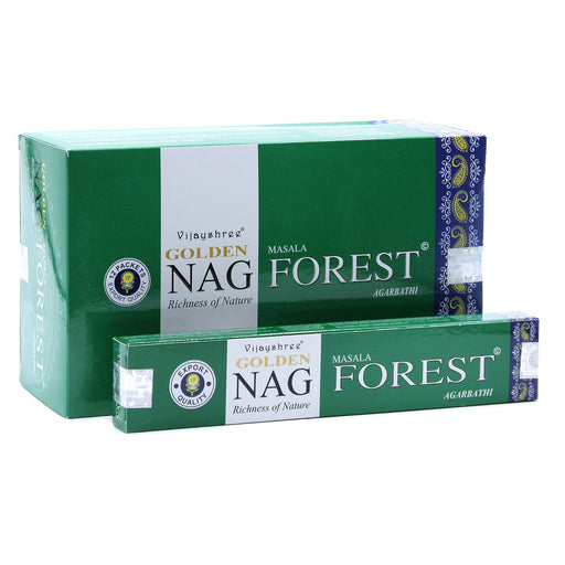 Satya Golden Nag Incense Sticks - Forest 15g - Something Different Gift Shop