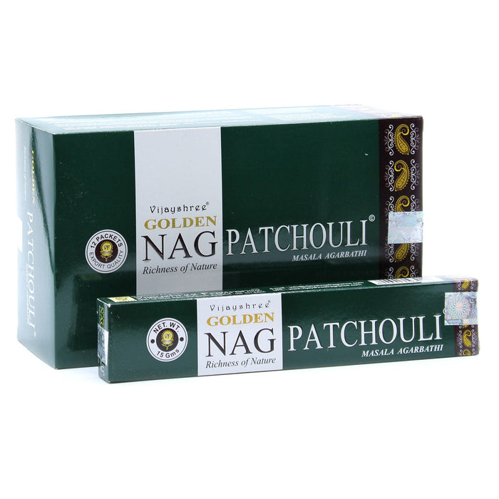 Satya Golden Nag Patchouli Incense Sticks 15g - Something Different Gift Shop