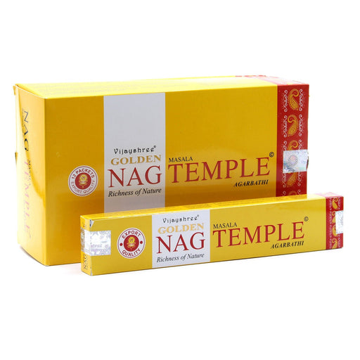 Satya Golden Nag Temple Incense Sticks 15g - Something Different Gift Shop