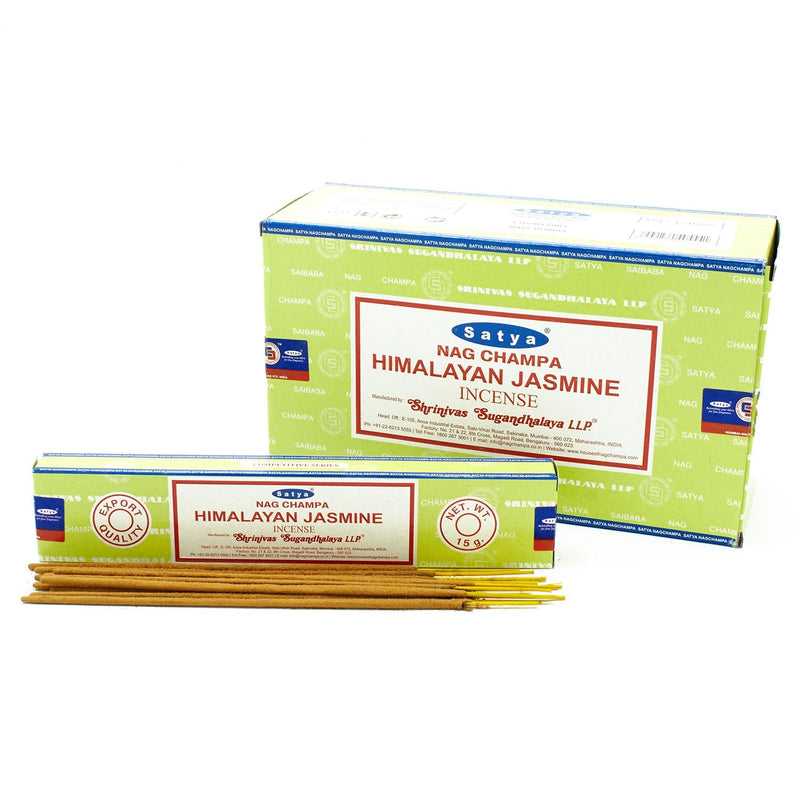 Satya Himalayan Jasmine Incense Sticks 15g - Something Different Gift Shop
