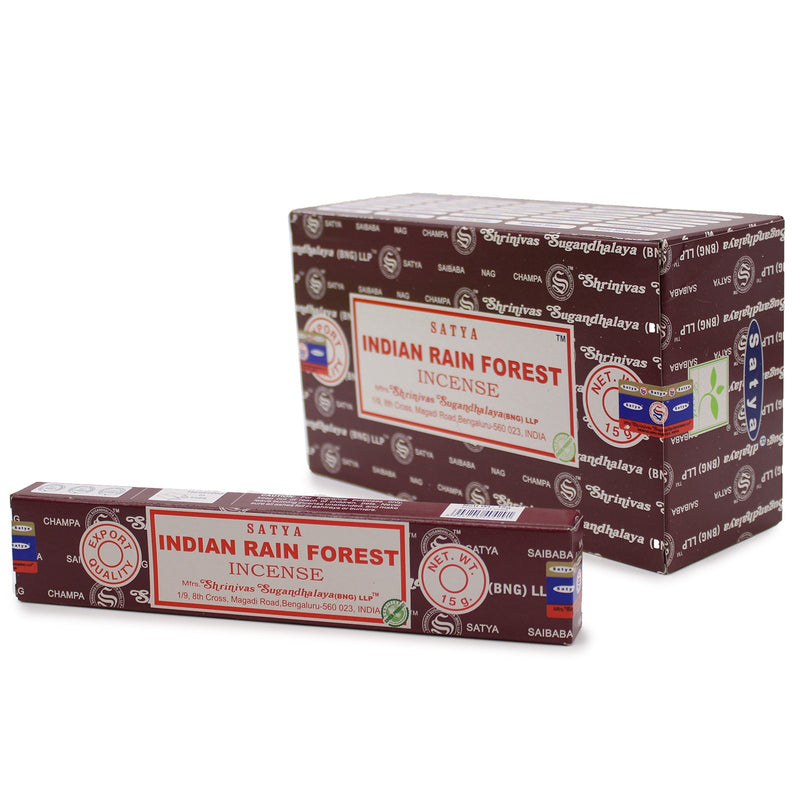 Satya Indian Rain Forest Incense Sticks 15g - Something Different Gift Shop