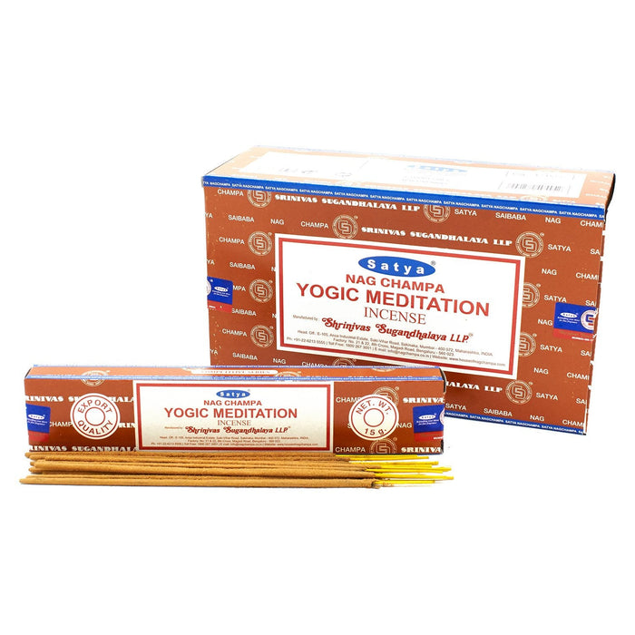 Satya Yogic Meditation Incense Sticks 15g - Something Different Gift Shop