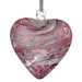 Sienna Glass 12cm Friendship Heart - Pastel Pink - Something Different Gift Shop