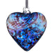Sienna Glass 12cm Friendship Heart - Purple & Blue - Something Different Gift Shop
