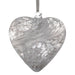 Sienna Glass 12cm Friendship Heart - White - Something Different Gift Shop