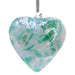 Sienna Glass 8cm Friendship Heart - Green - Something Different Gift Shop