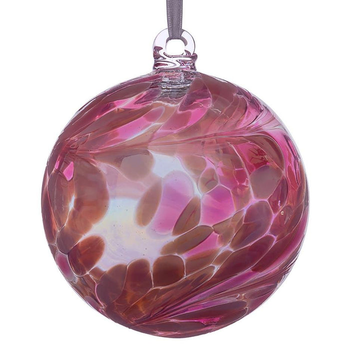 Sienna Glass Birthstone Ball - October - Something Different Gift Shop