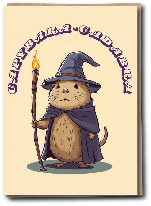 Silly Sausage Cards - Capybara Cadabra - Something Different Gift Shop