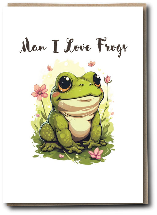Silly Sausage Cards - I Love Frogs - Something Different Gift Shop